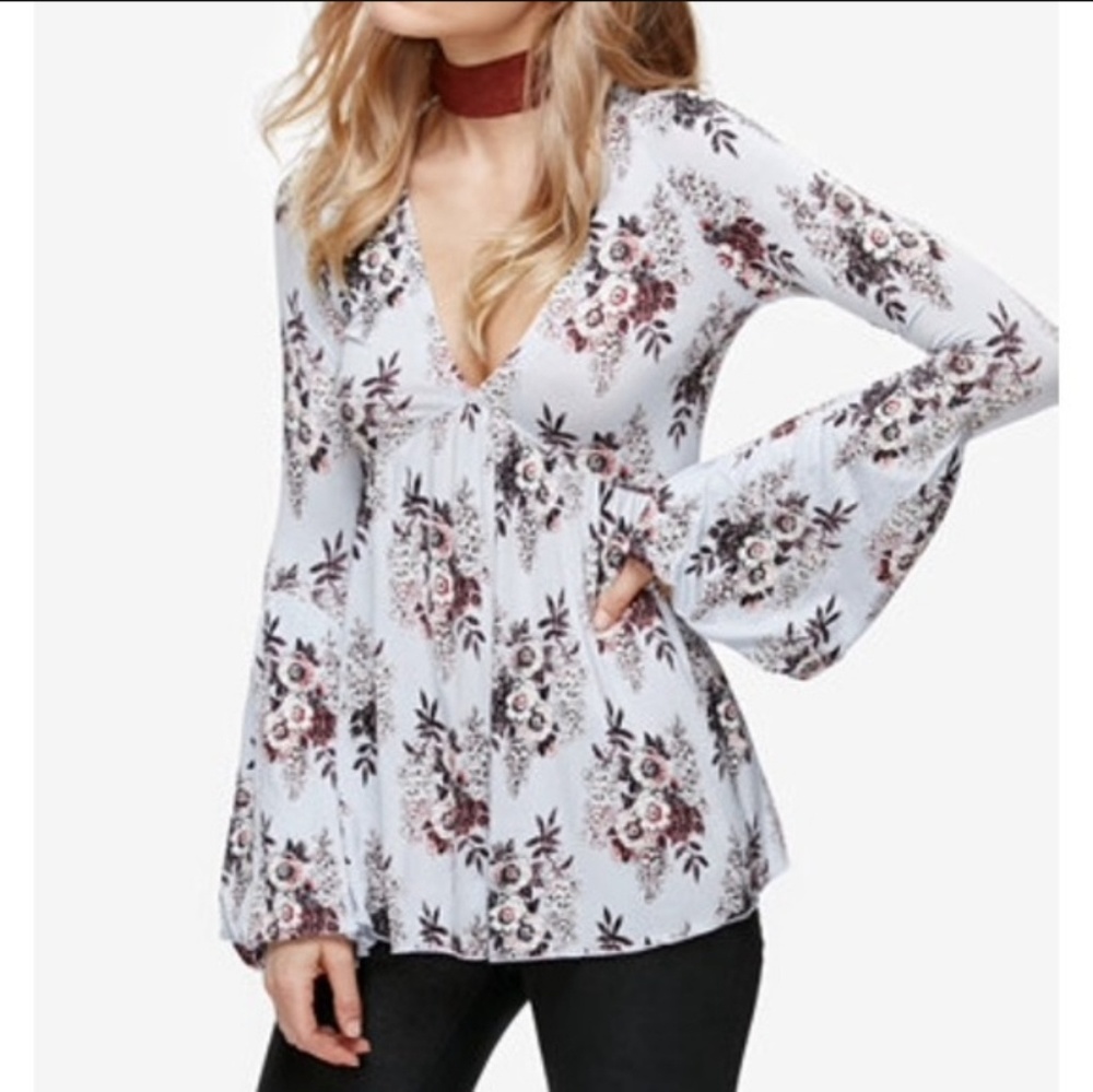 free people bell sleeve xs
